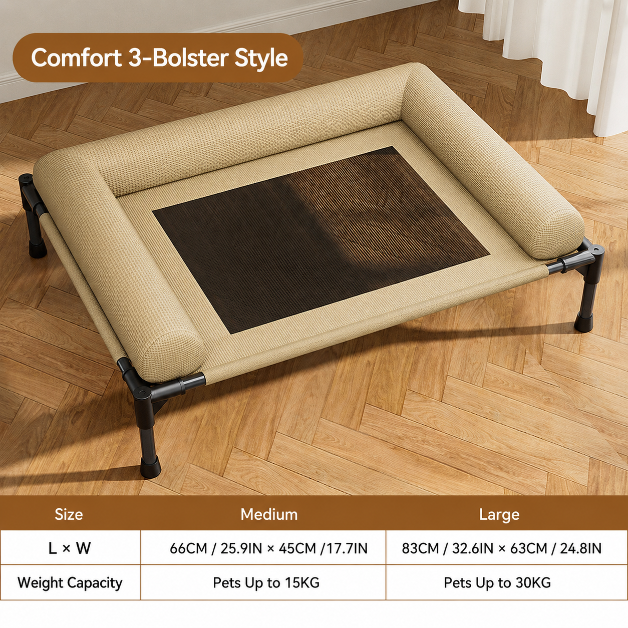 Elevated Breathable Dog Cot Bed