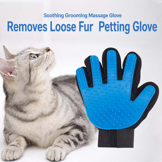 Pet Grooming Glove for Dogs & Cats – Shedding & Cleaning Brush