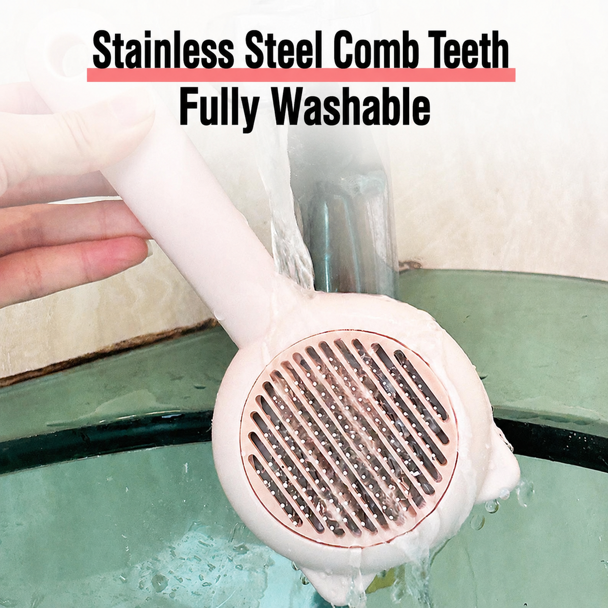 One-Click Pet Hair Removal Grooming Brush Gloves