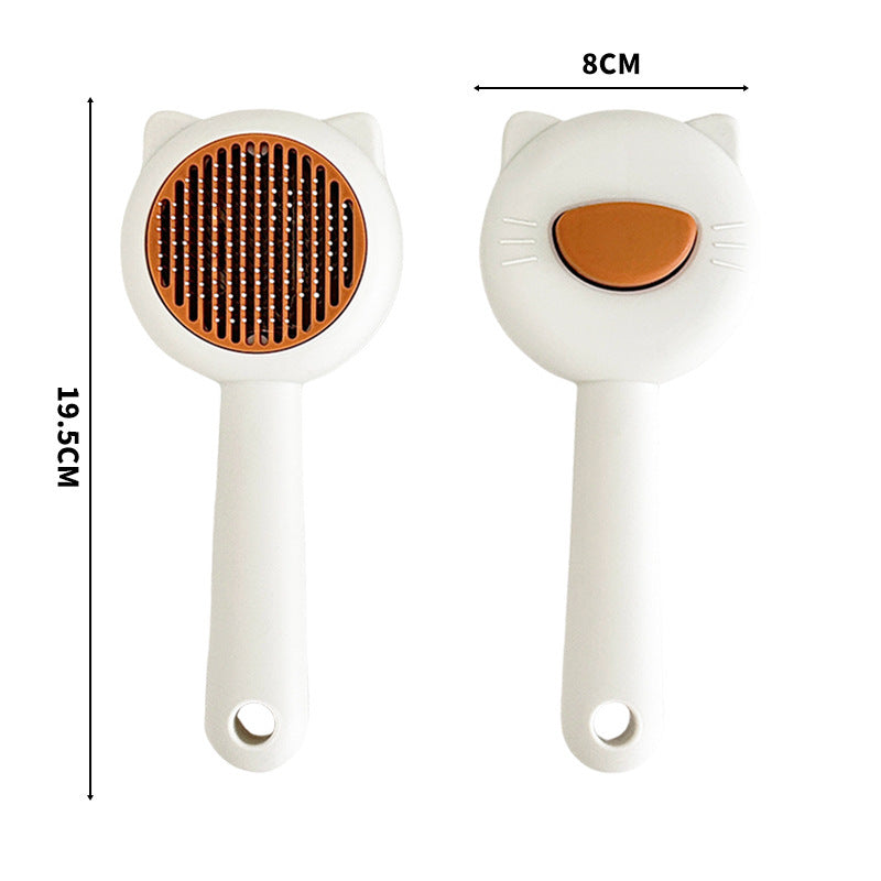One-Click Pet Hair Removal Grooming Brush Gloves