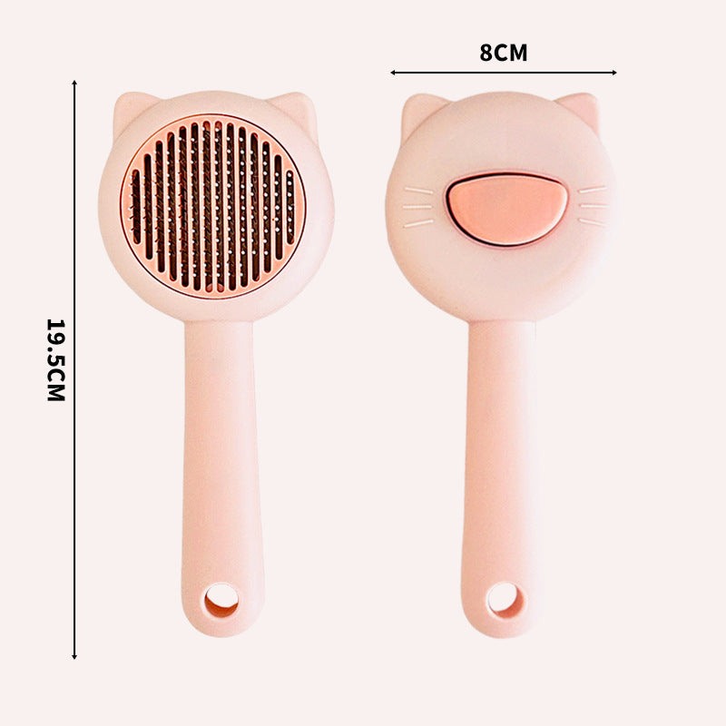 One-Click Pet Hair Removal Grooming Brush Gloves