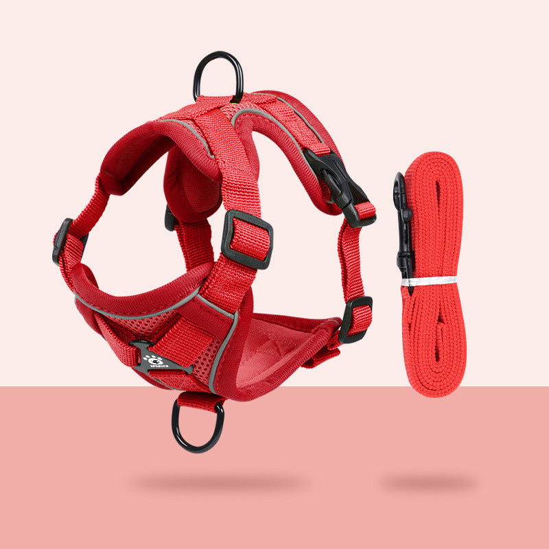 Reflective Escape-Proof Cat Harness and Leash Set