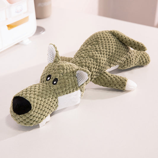 Squeaky Plush Animal Dog Toy