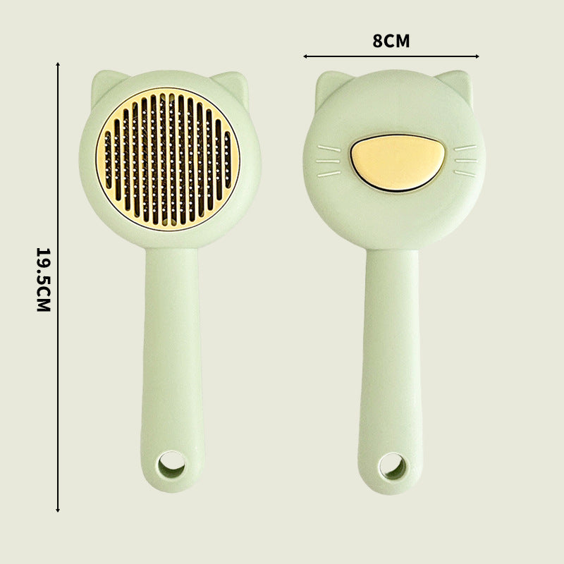 One-Click Pet Hair Removal Grooming Brush Gloves