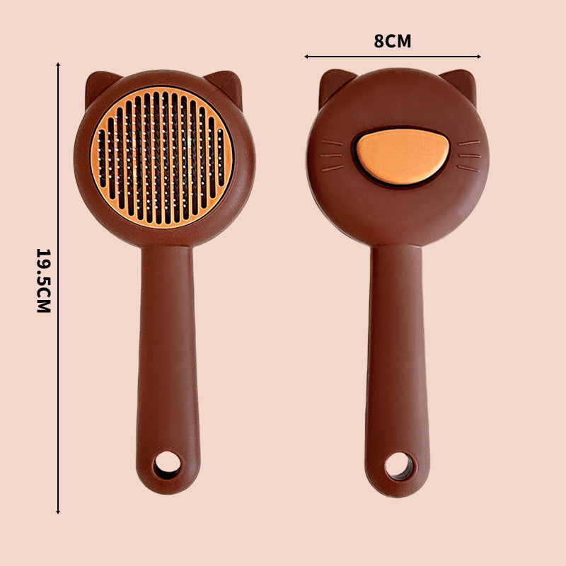 One-Click Pet Hair Removal Grooming Brush Gloves