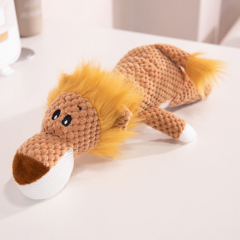 Squeaky Plush Animal Dog Toy
